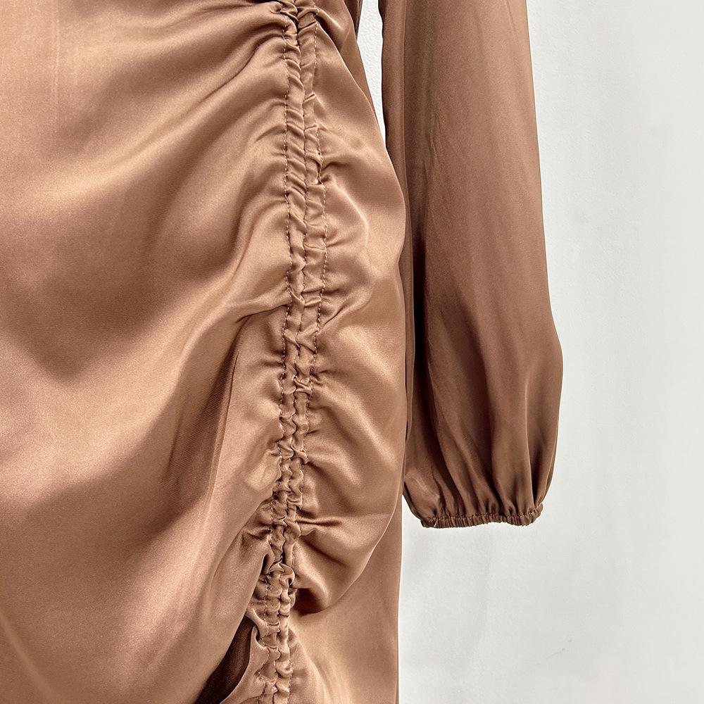 LUMAYA LUMAYA1045 Solid Color Large Robe Dress