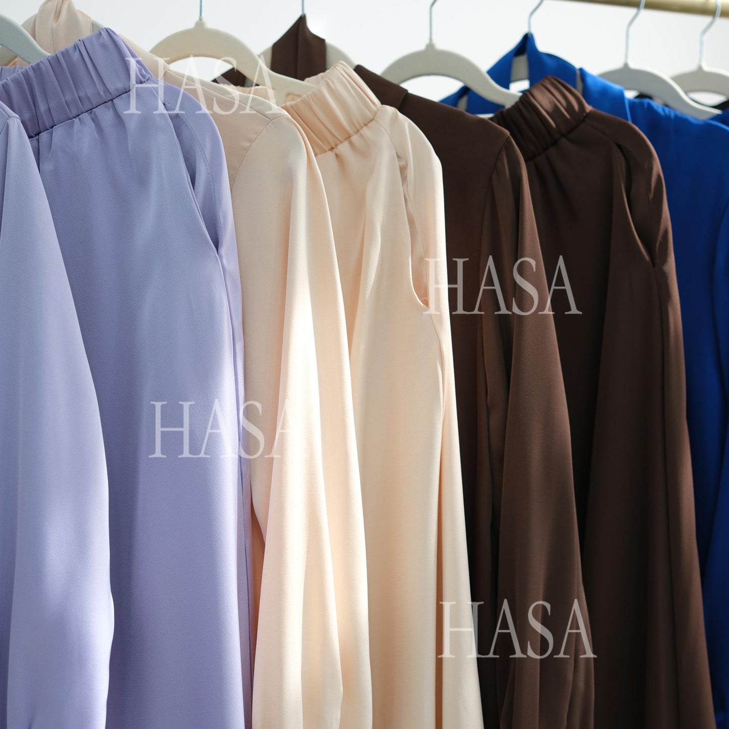 LUMAYA5874 Gentle Lace-up Two-piece Suit, Simple Texture, First Choice for Daily Wear abaya girl