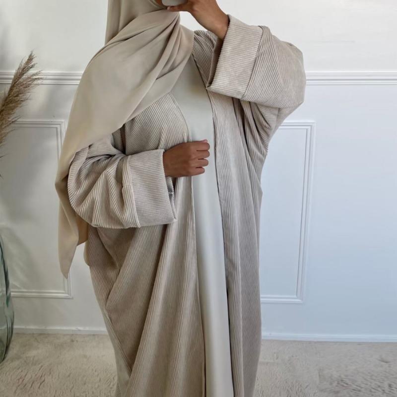 LUMAYA LUMAYA0566 Autumn/Winter Corduroy Cardigan Coat