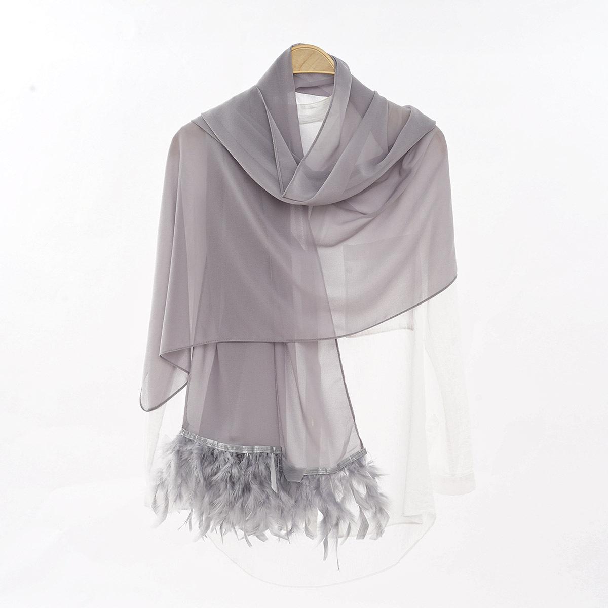LUMAYA LM1146 Pure Color Chiffon BreatLMble Headscarf
