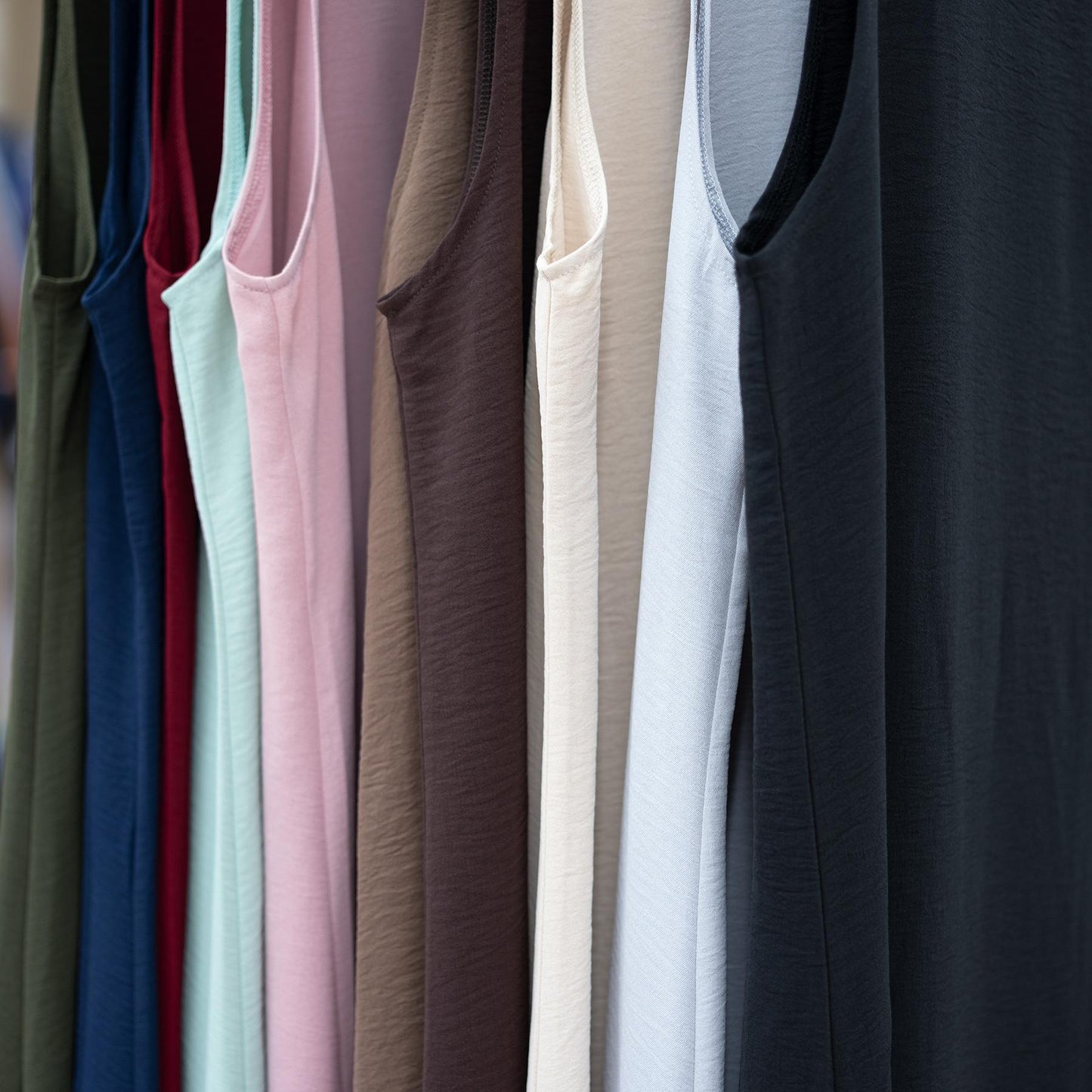LUMAYA LUMAYA1019 Solid Color Bottom Tank Top Dress