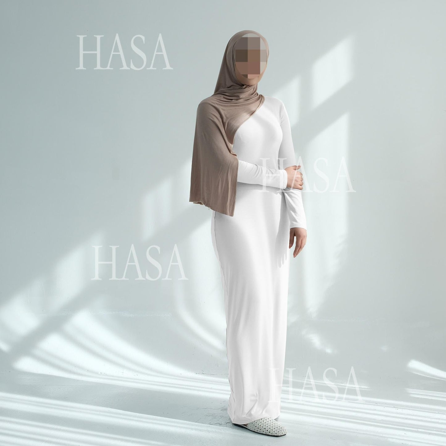 LUMAYA6565 Basic Solid Color Modal Cotton Long Dress