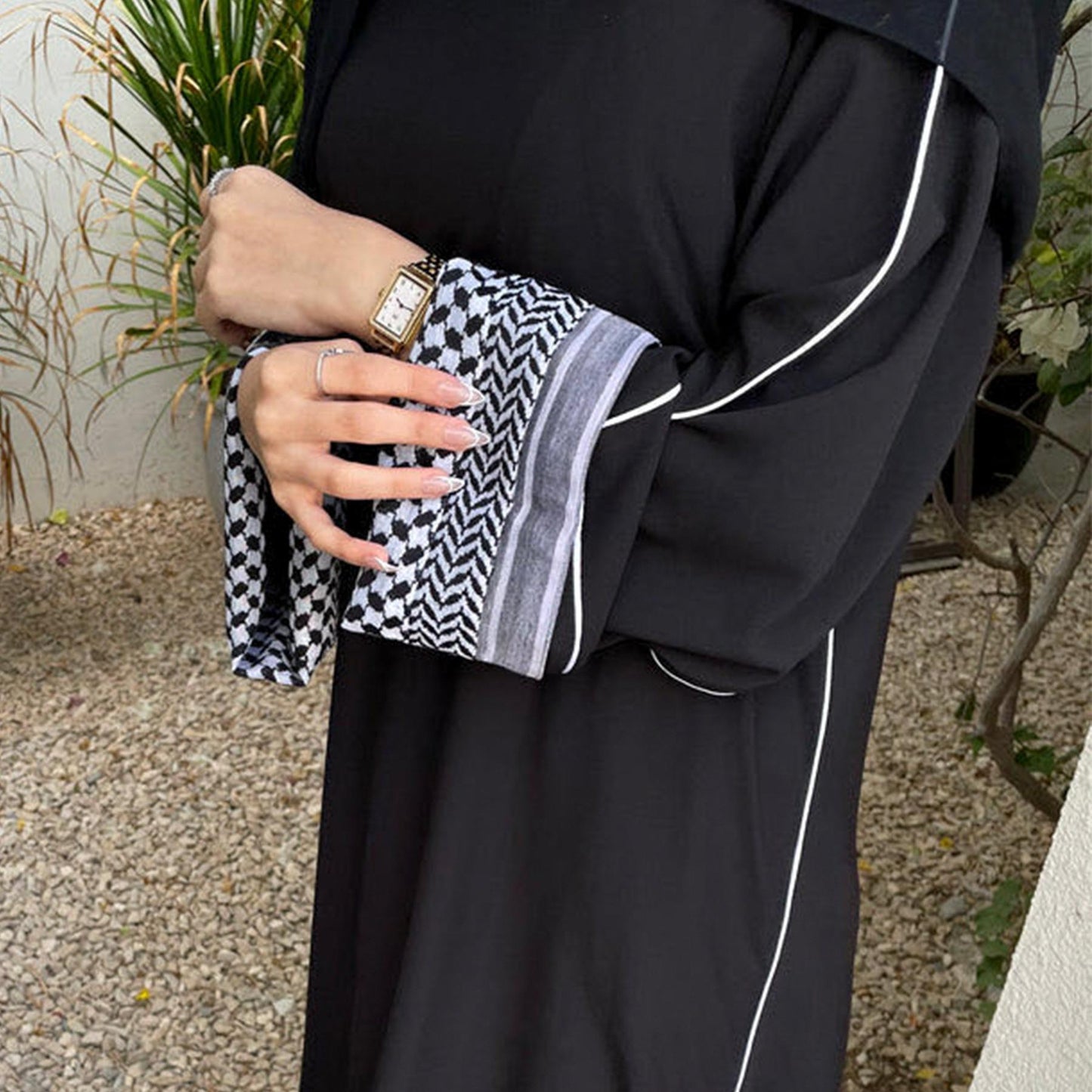 LUMAYA LM1181 Patchwork Elegant Abaya
