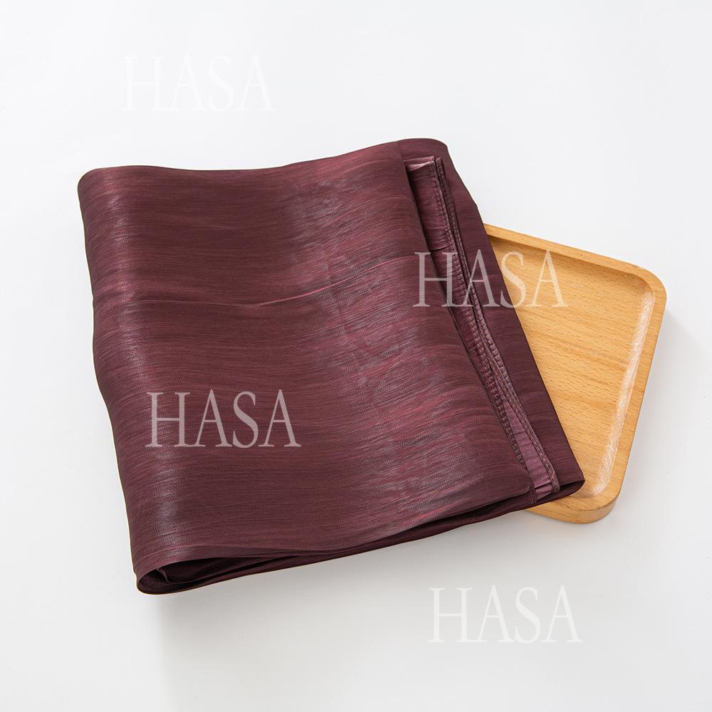 LUMAYA6479 A Simple Silk Scarf with A Mellow Color and A Light and Drapey Design