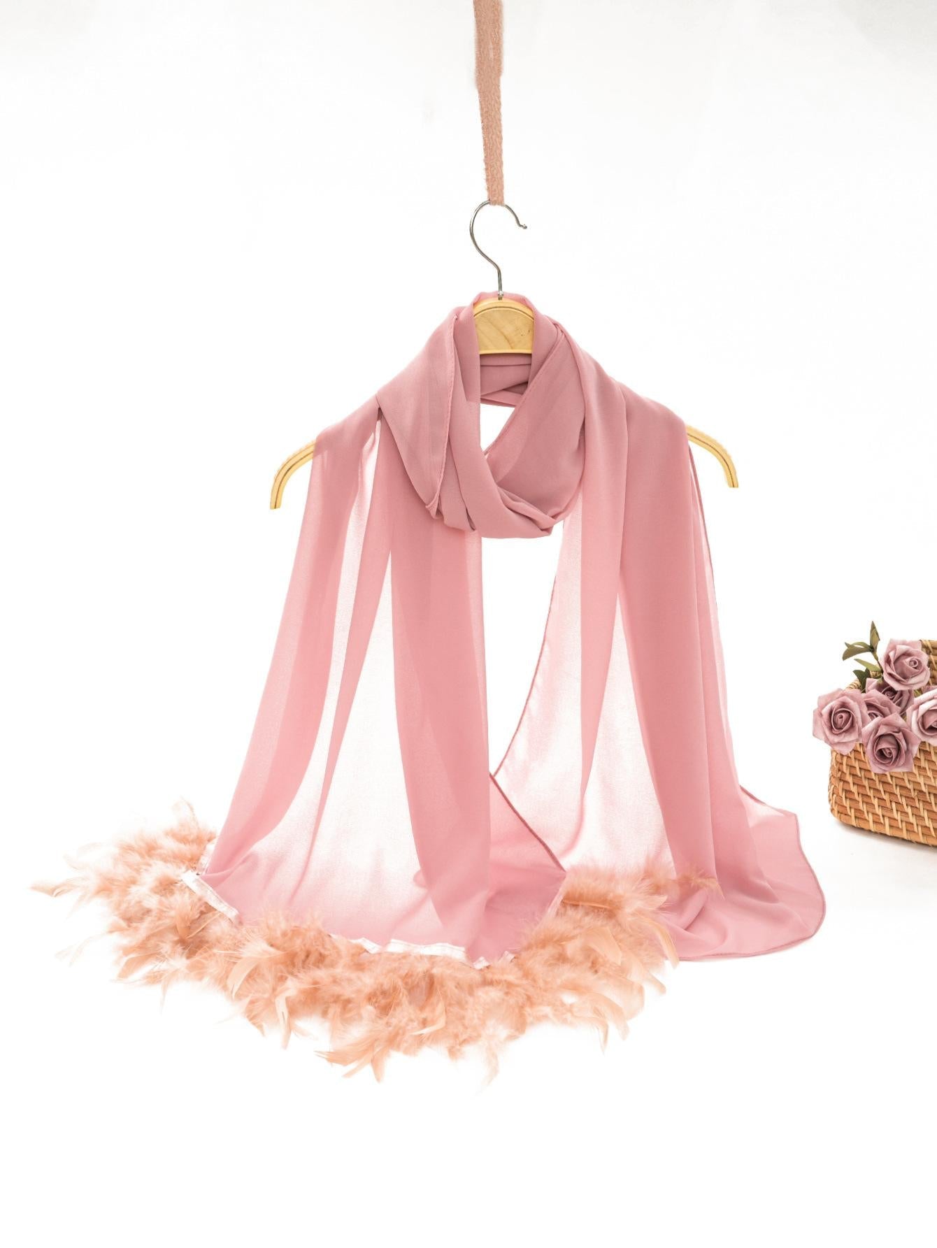LUMAYA LM1146 Pure Color Chiffon BreatLMble Headscarf