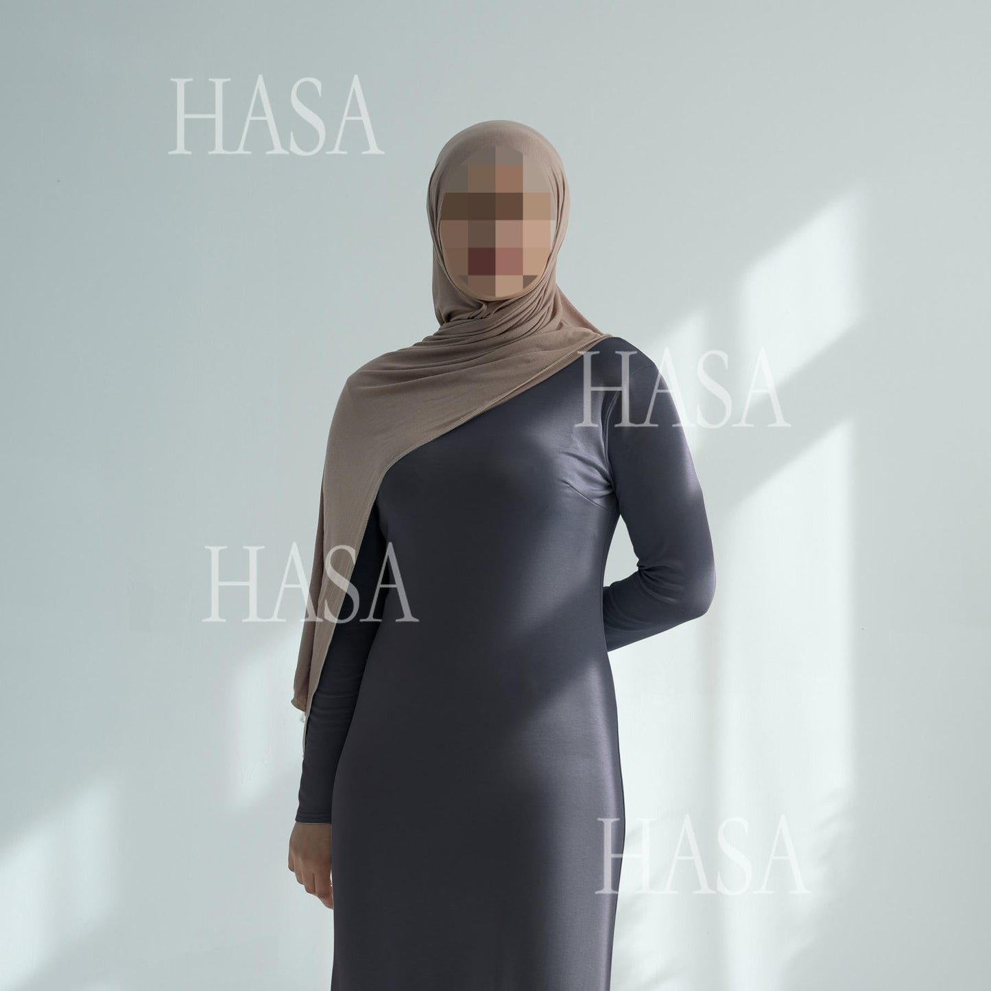 LUMAYA6565 Basic Solid Color Modal Cotton Long Dress