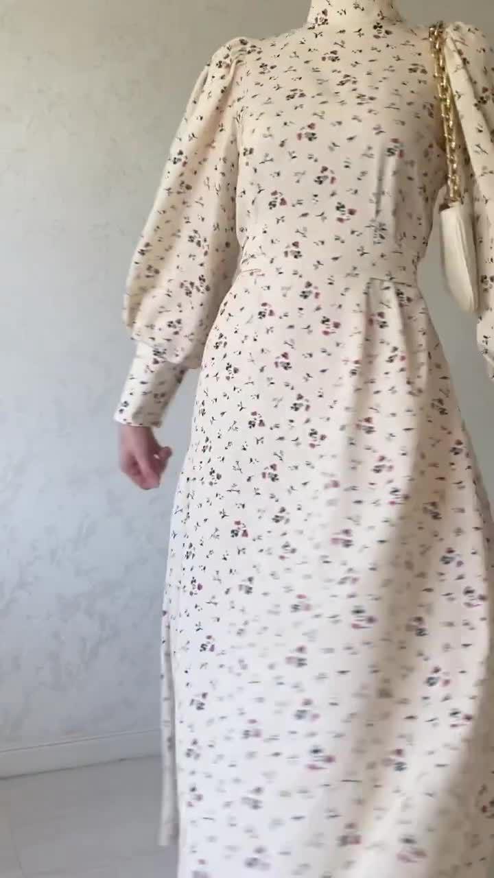 LUMAYA LUMAYA1027 Lace Up Floral Dress Long Skirt
