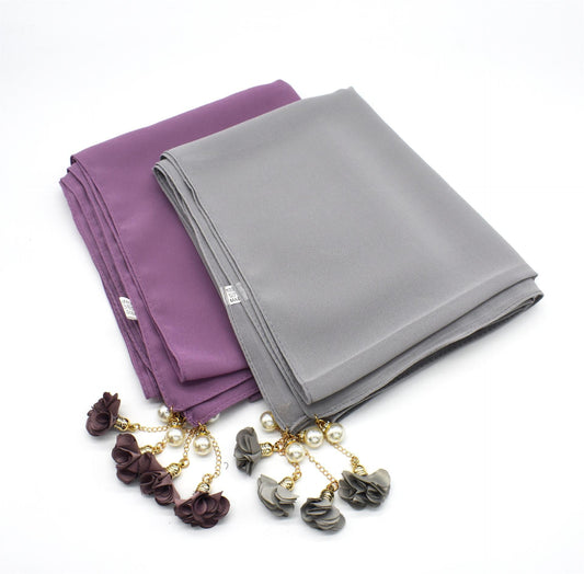 LUMAYA LUMAYA1055 Pearl Flower Hijab