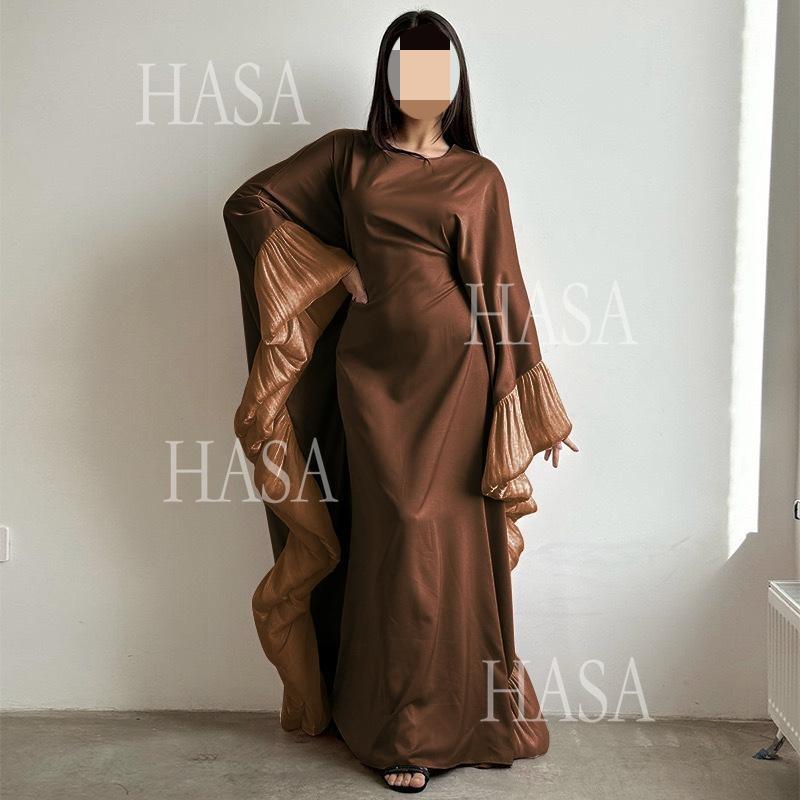 LUMAYA6473 Elegant and Graceful Heavy Stitching Lace Sleeve Robe