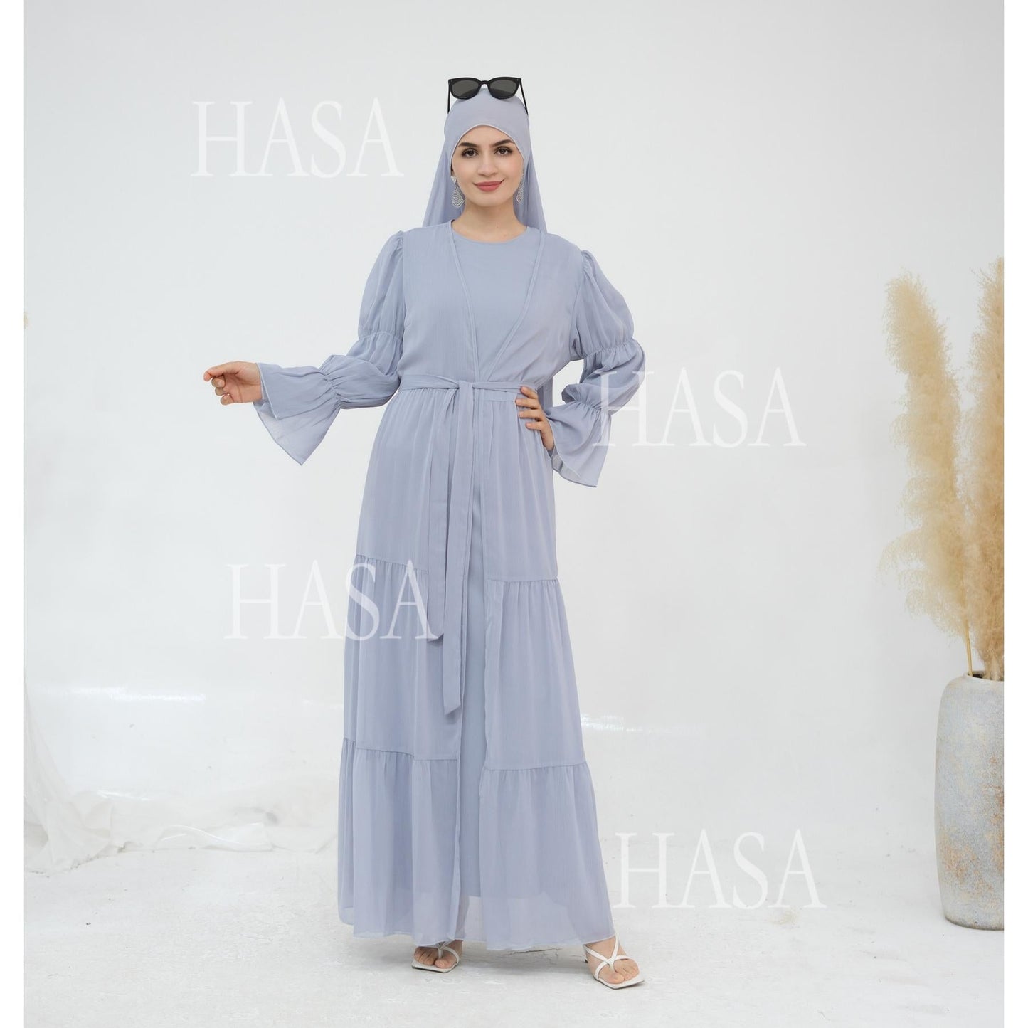 LUMAYA5881 Simple Two-piece Suit, A Dress Combination TLUMAYAt Combines Comfort and Elegance closed abayas