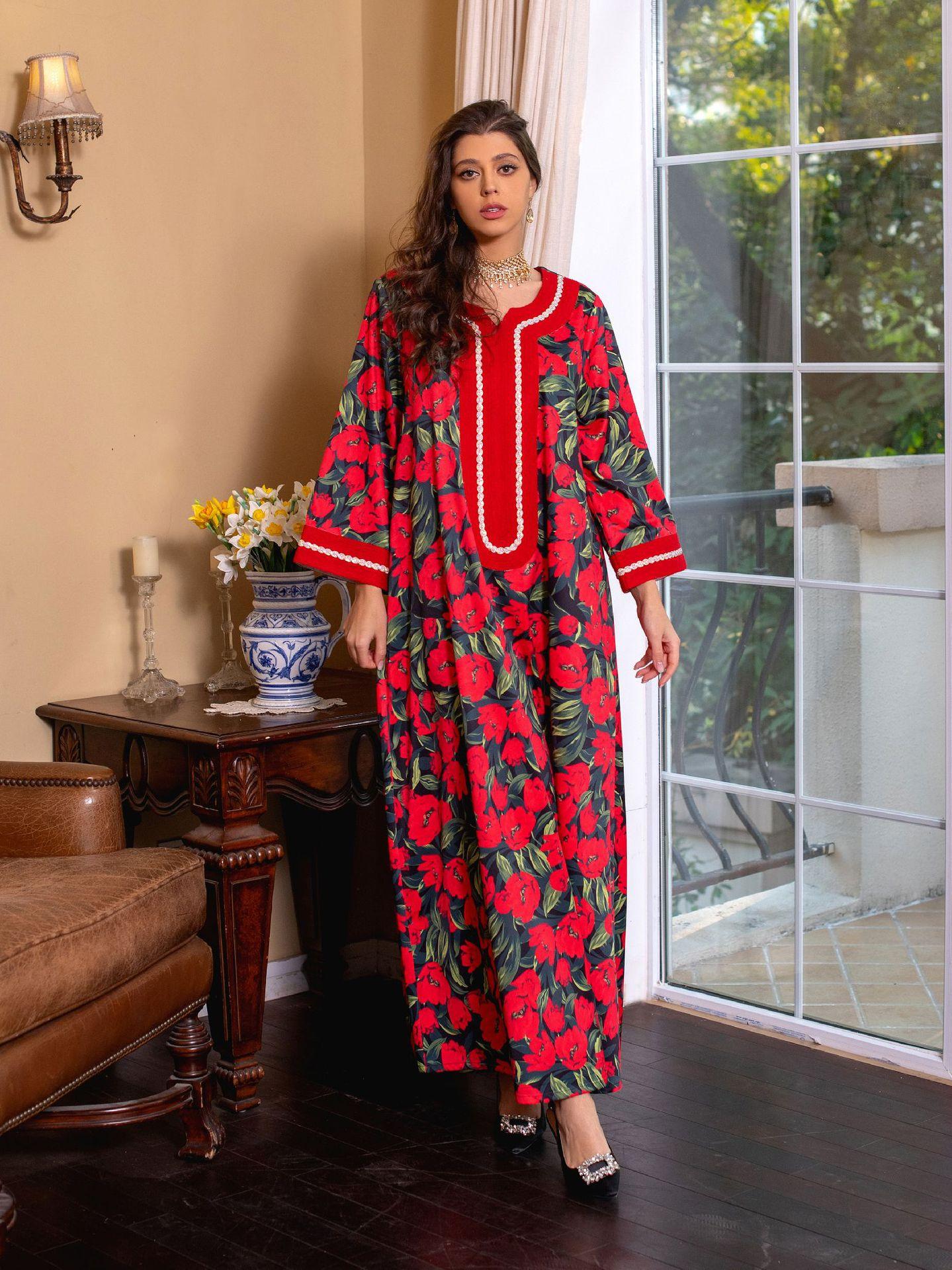 LUMAYA LUMAYA1072 Fashion New Product Hot Diamond Printed Dress