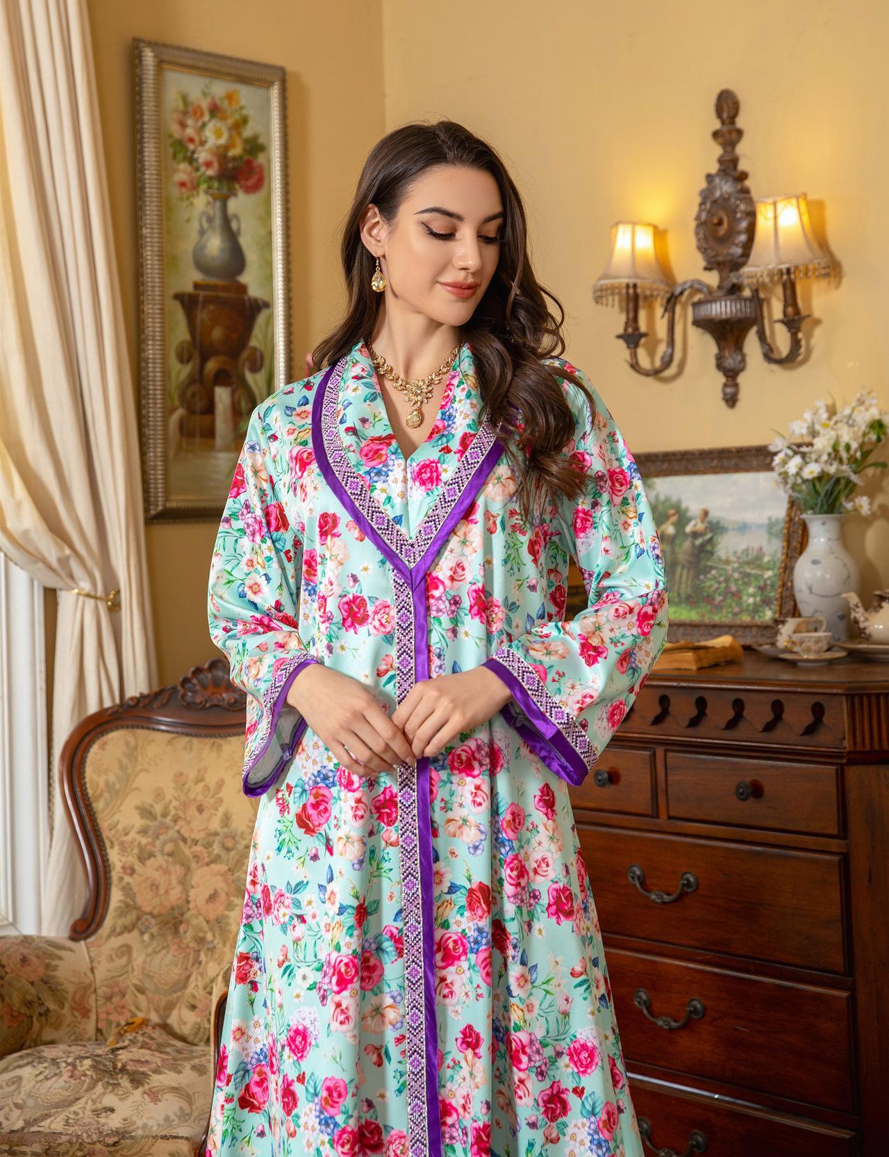 LUMAYA LUMAYA1079 Fashion Printed Hot Diamond Dress