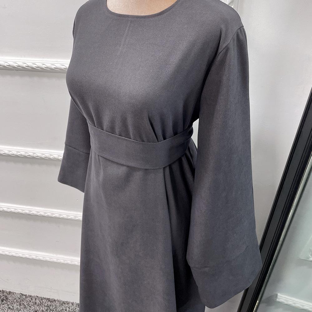 LUMAYA LUMAYA1011 Solid Color Tunic Dress