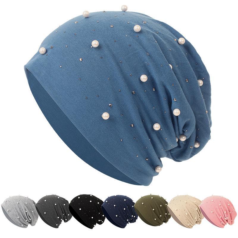 LUMAYA LM1092 Pearl Hot Diamond Pullover Cap