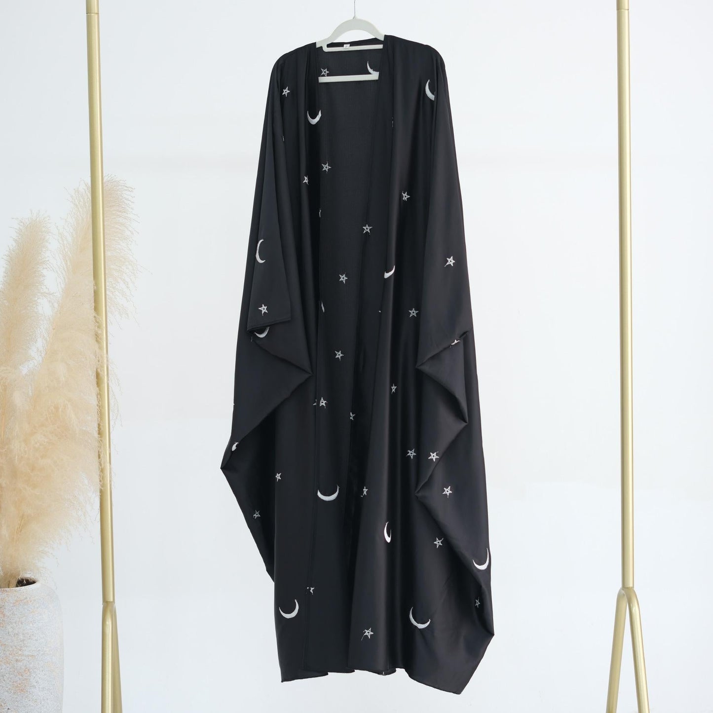 LUMAYA LM1171 Moon Embroidered Robe Kaftan Abaya