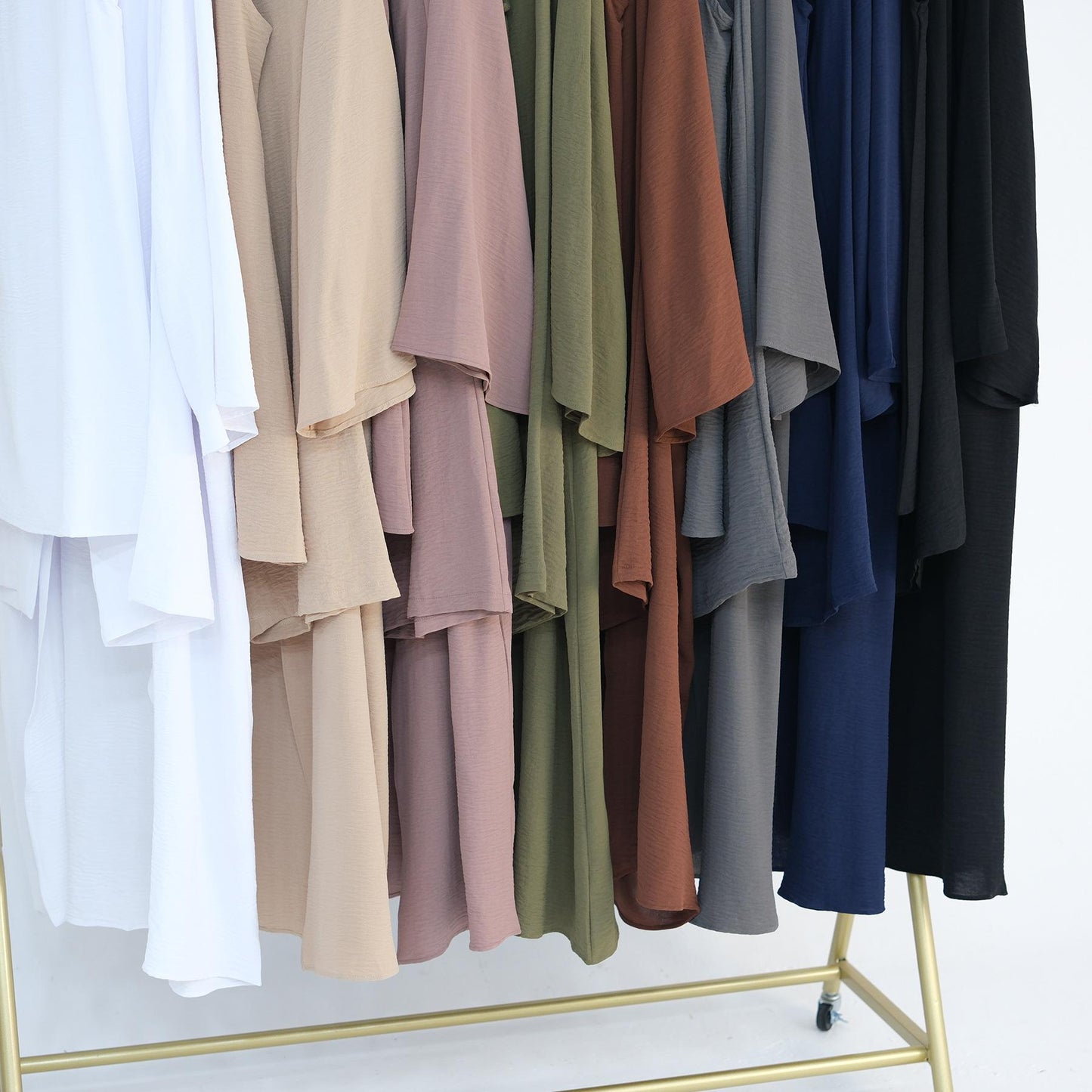 LM5107 Classic Solid Color Three-piece Suit - Loose Long Design Combination