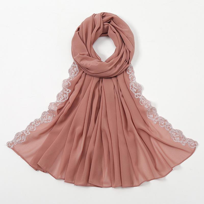 LUMAYA LM1124 Chiffon Fashion Lace Scarf