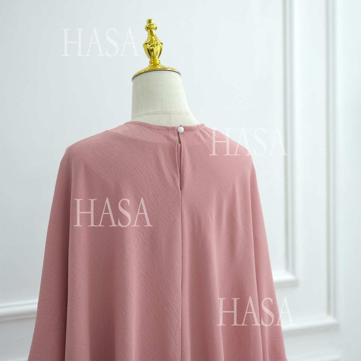 LUMAYA6532 Slim-fit waist cape robe two-piece set