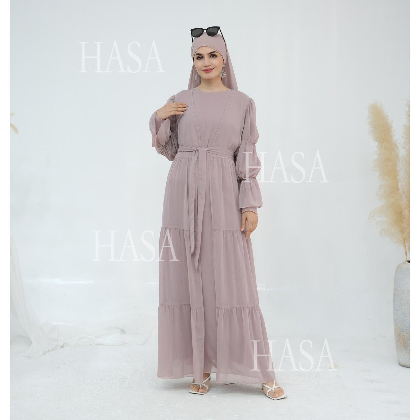 LUMAYA5881 Simple Two-piece Suit, A Dress Combination TLUMAYAt Combines Comfort and Elegance closed abayas