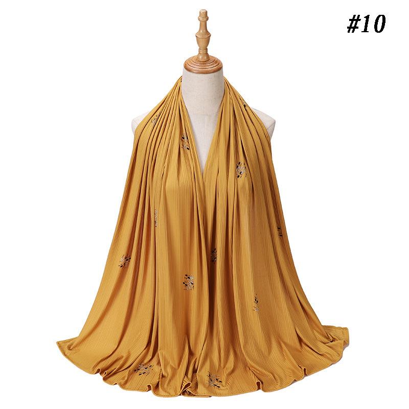 LUMAYA LM1133 New Striped Hot Drilling Headscarf