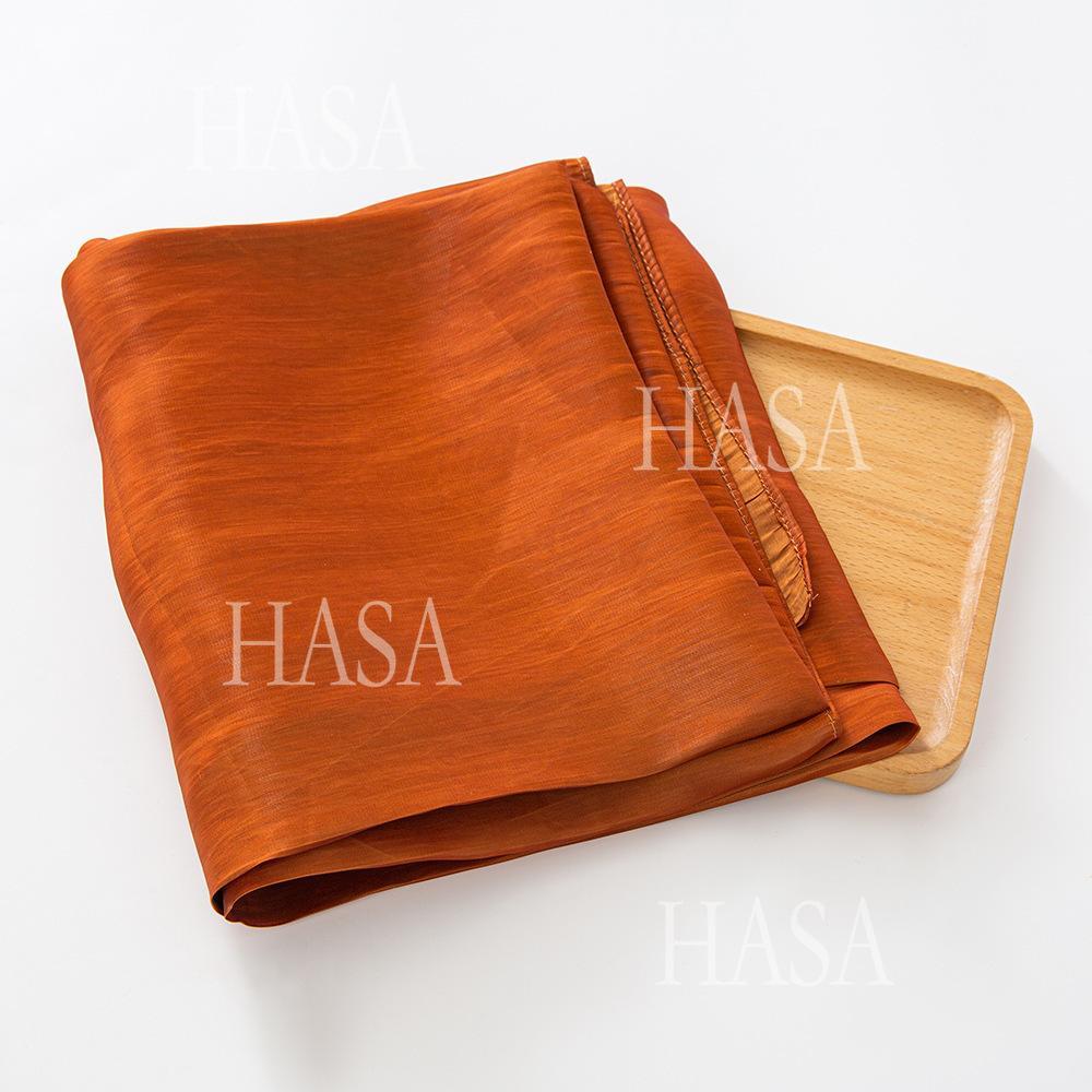 LUMAYA6479 A Simple Silk Scarf with A Mellow Color and A Light and Drapey Design