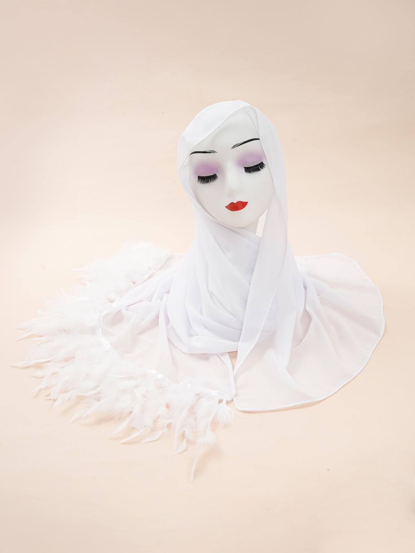 LUMAYA LM1146 Pure Color Chiffon BreatLMble Headscarf
