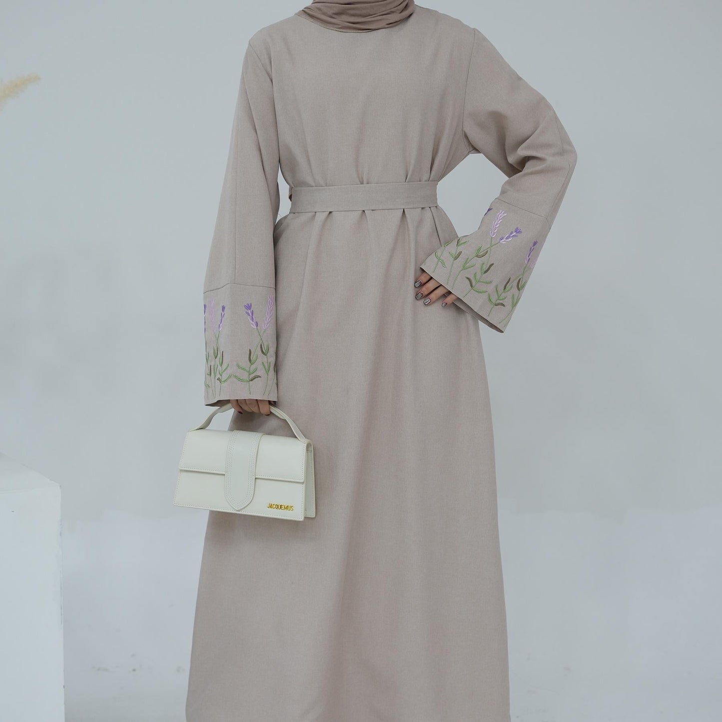 LUMAYA LUMAYA1090 Flower Embroidery Elegant Dress