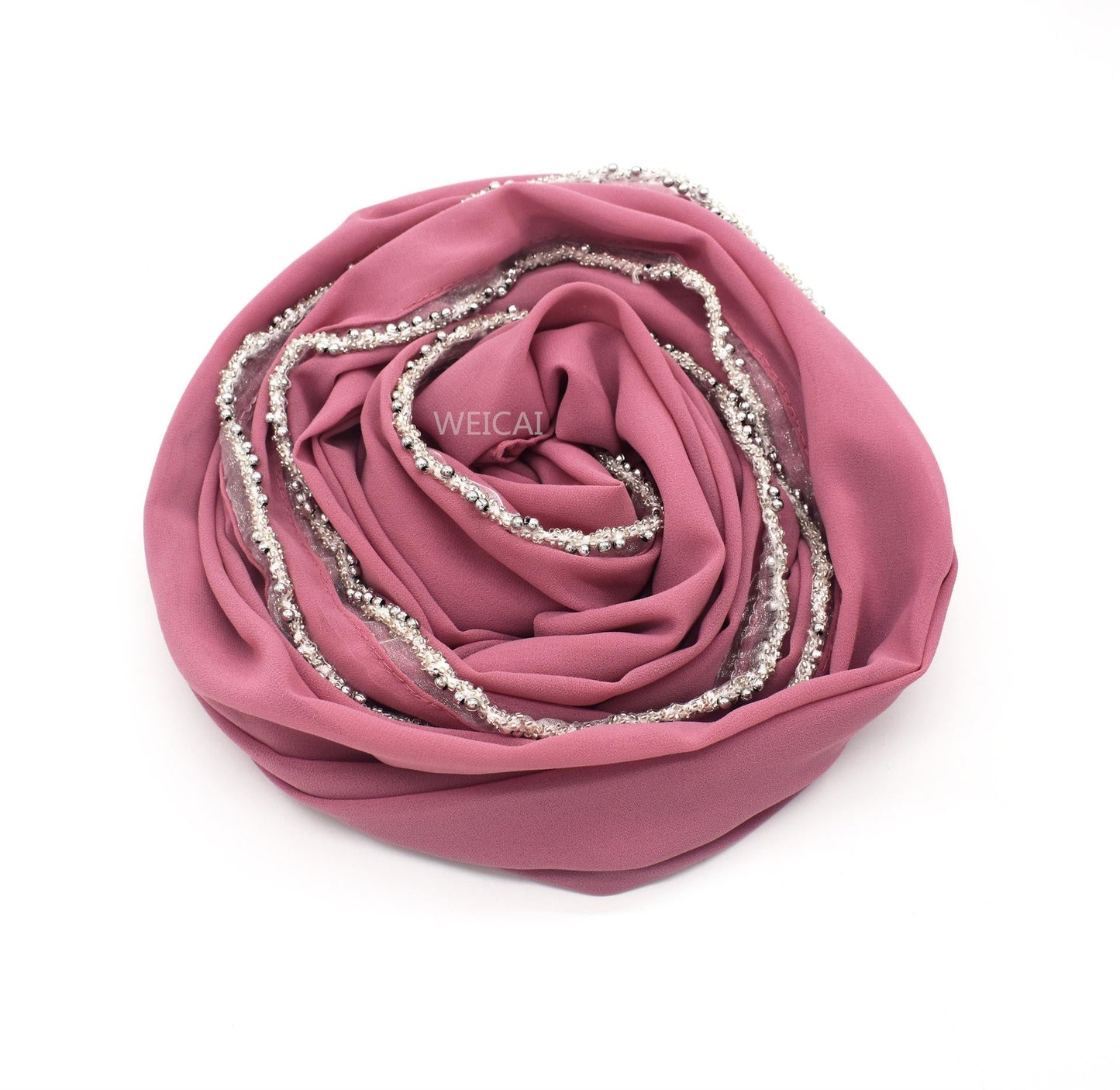 LUMAYA LM1117 Solid Chiffon Headband Hijab
