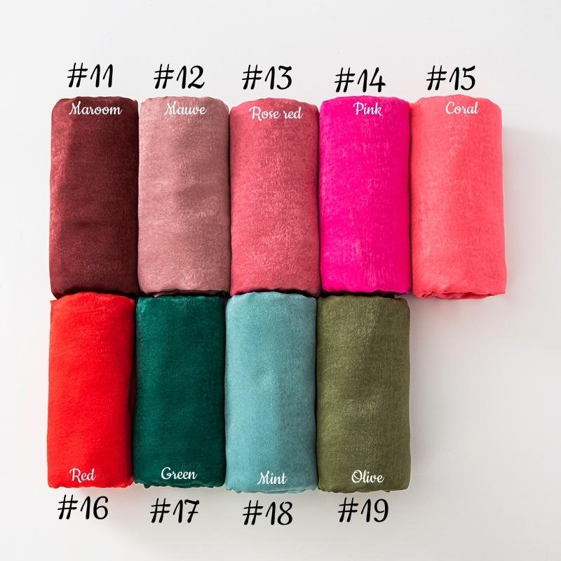 LUMAYA LUMAYA1069 Solid Color Scarf Baotou Scarf