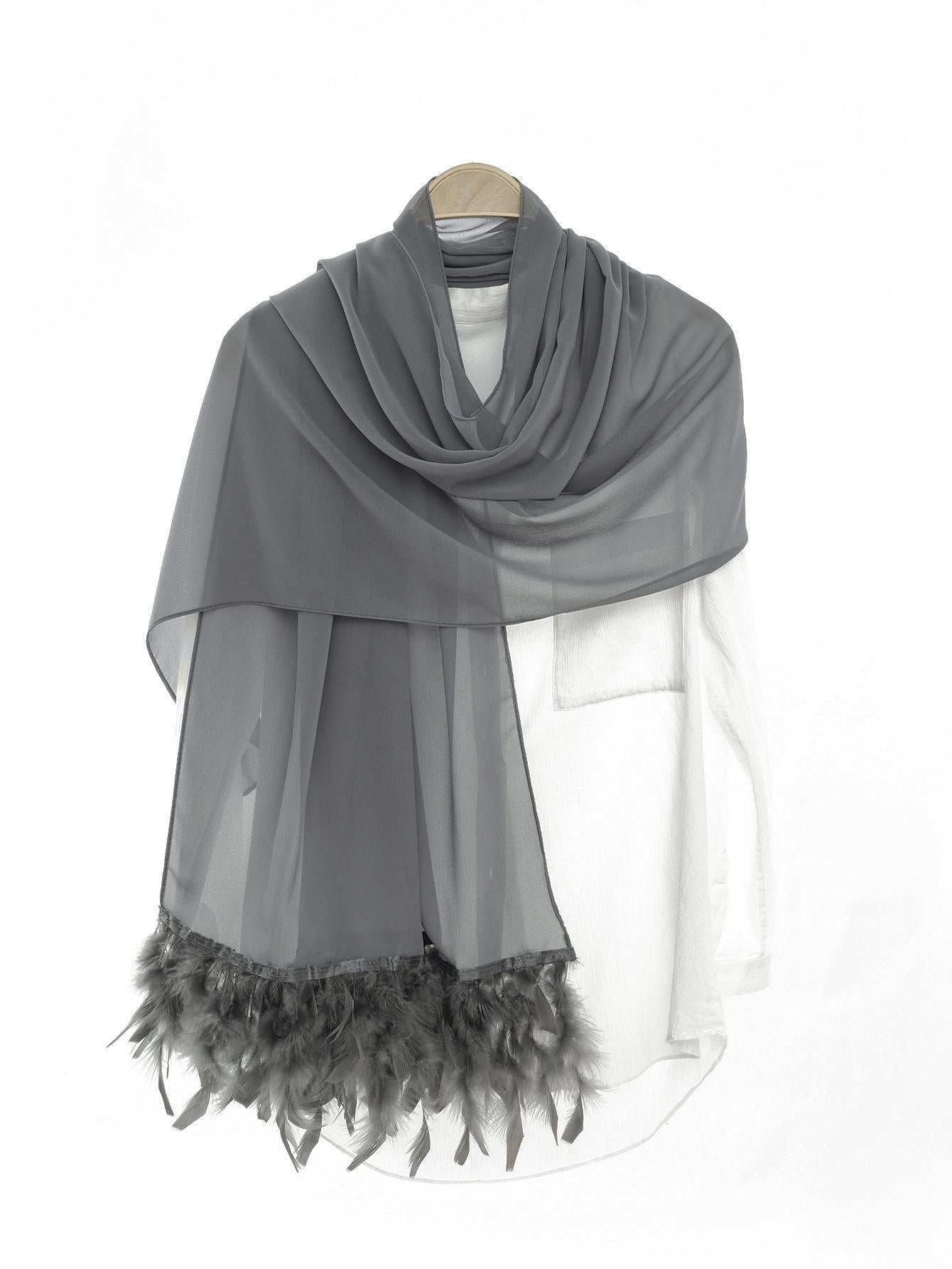 LUMAYA LM1146 Pure Color Chiffon BreatLMble Headscarf