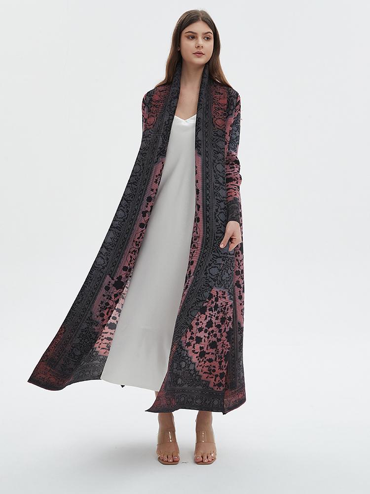 LUMAYA6705 Midnight Blush , Intricate Patterned Abaya for Ramadan