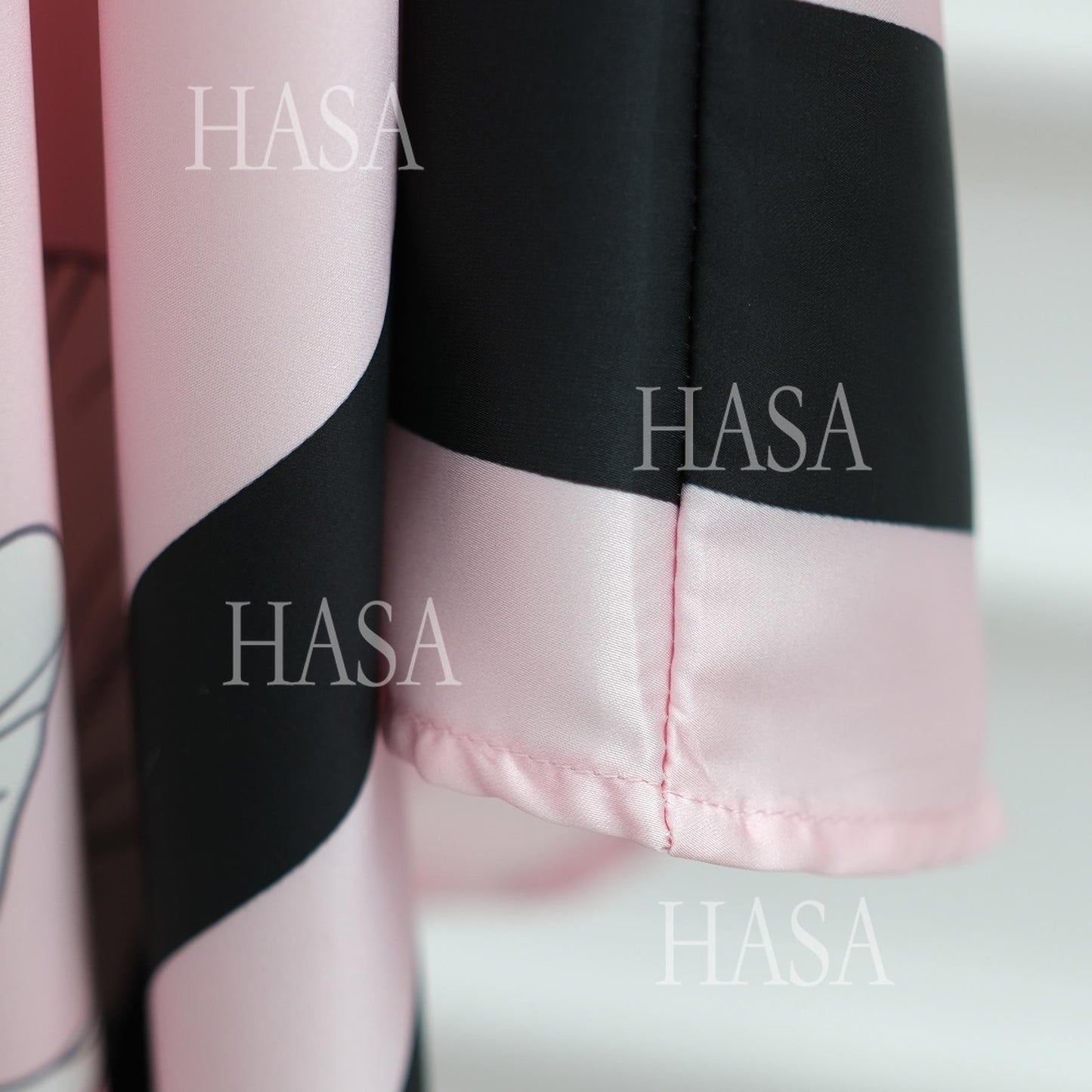 LM6556 Colorblock Print Cardigan Robe Dress