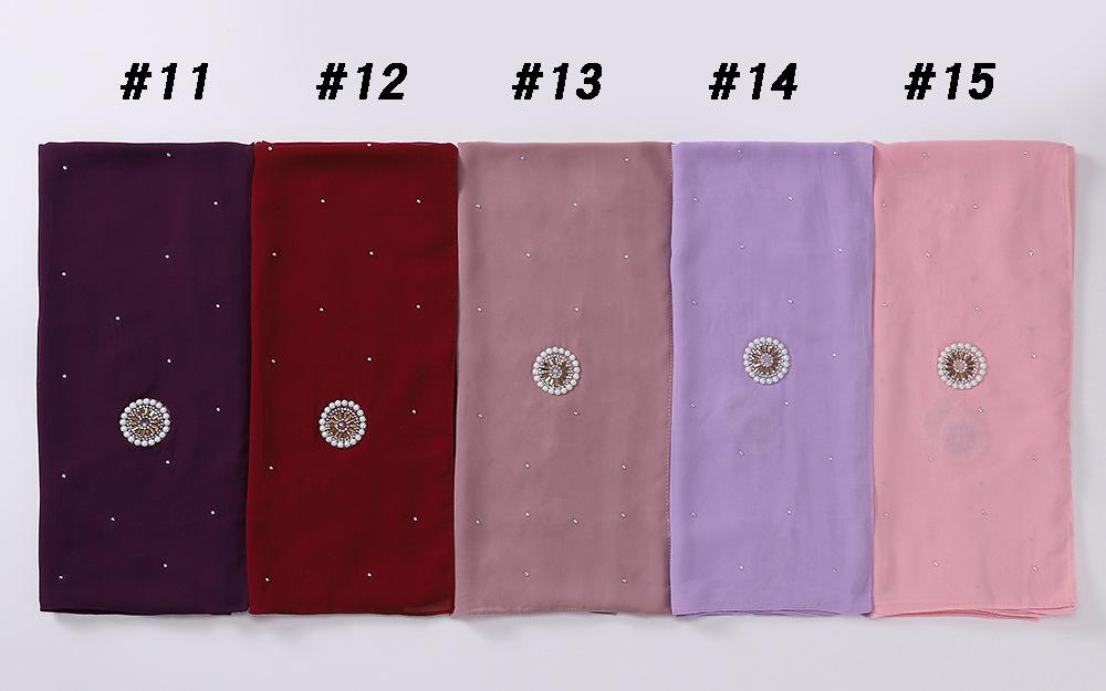 LUMAYA LM1126 Pearl Chiffon Baotou Scarf