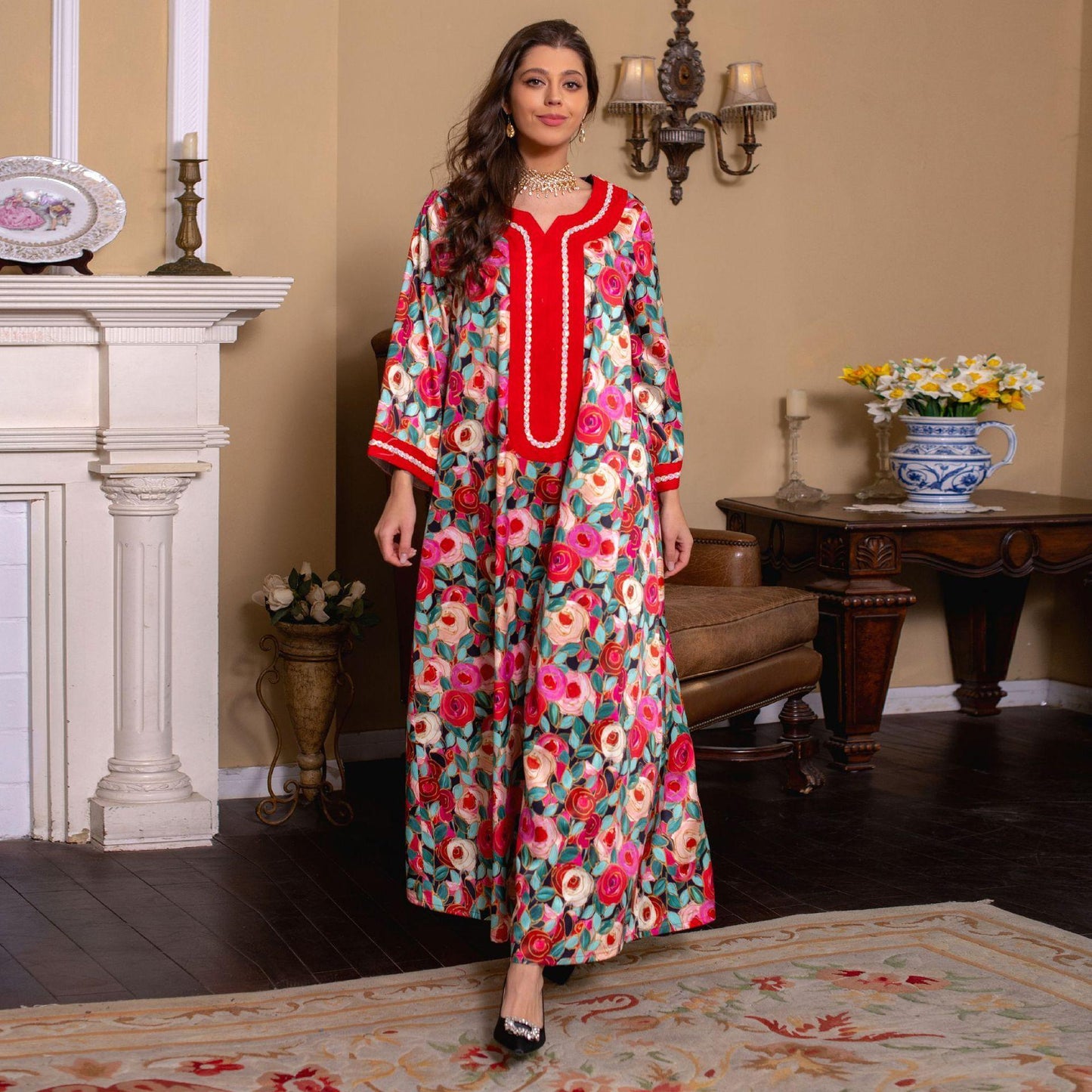 LUMAYA LUMAYA1073 Fashionable Embroidered Dress