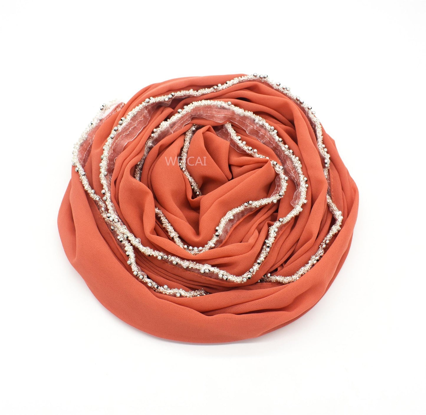 LUMAYA LM1117 Solid Chiffon Headband Hijab