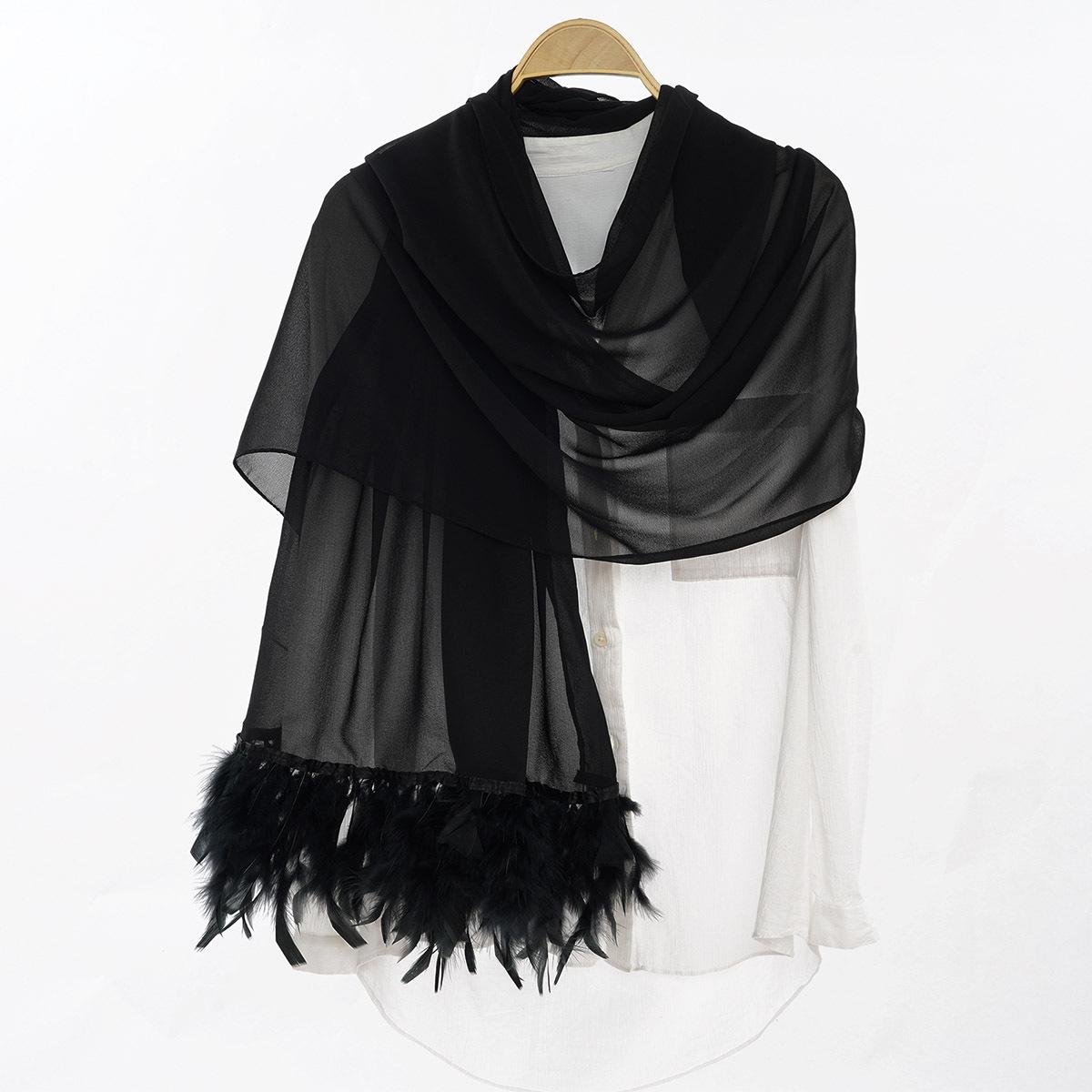 LUMAYA LM1146 Pure Color Chiffon BreatLMble Headscarf