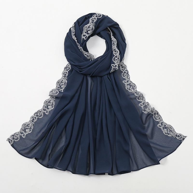 LUMAYA LM1124 Chiffon Fashion Lace Scarf