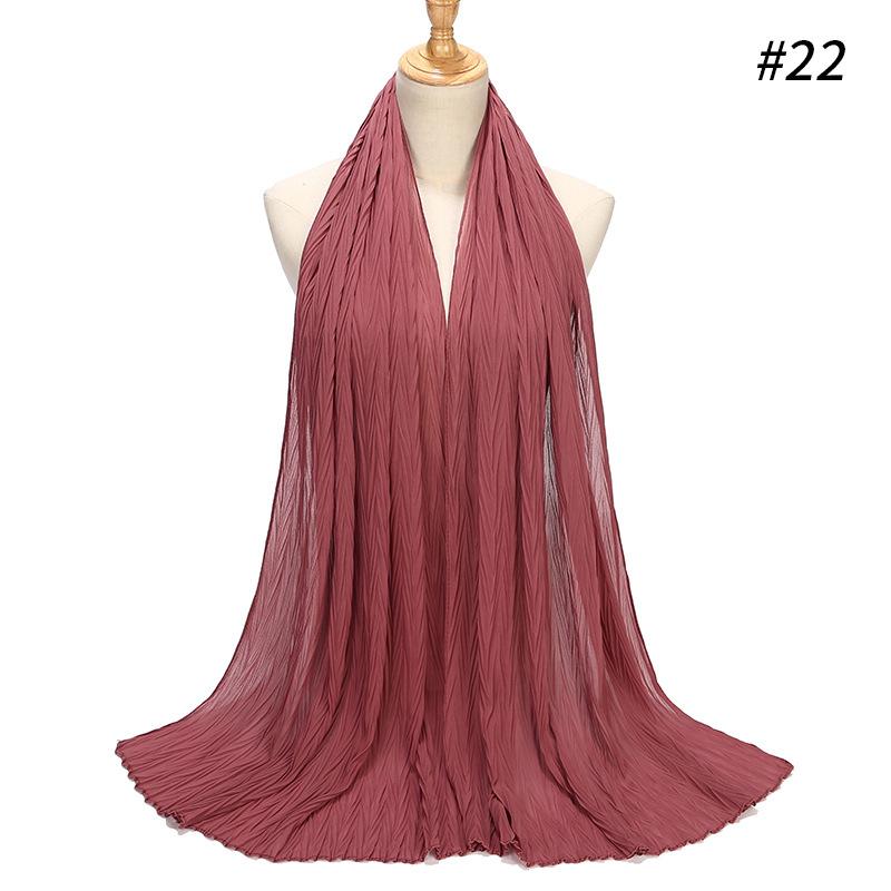 LUMAYA LM1137 Pearl Chiffon Baotou Scarf