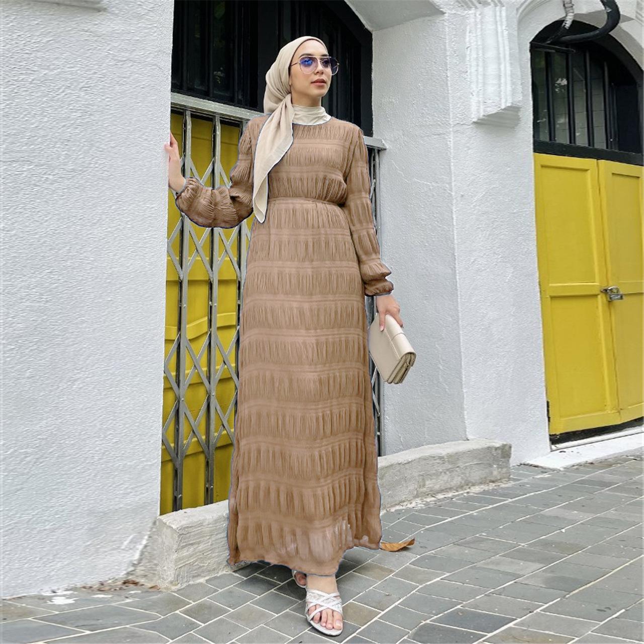 LUMAYA LUMAYA1049 Long Chiffon Pleated Dress