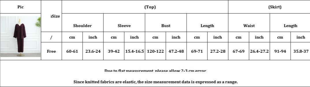 LM6601 Autumn and Winter Thickened Knitted Suit Solid Color Two-piece Skirt Suit (optional Headscarf)