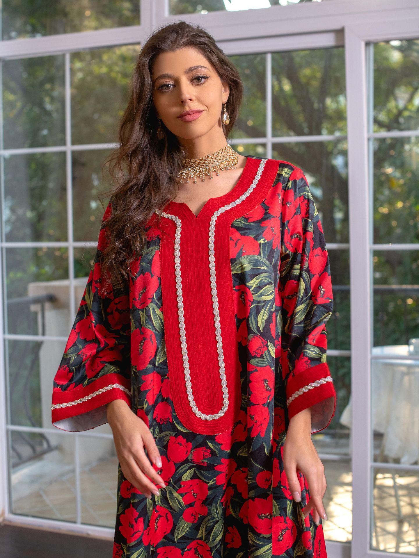 LUMAYA LUMAYA1072 Fashion New Product Hot Diamond Printed Dress