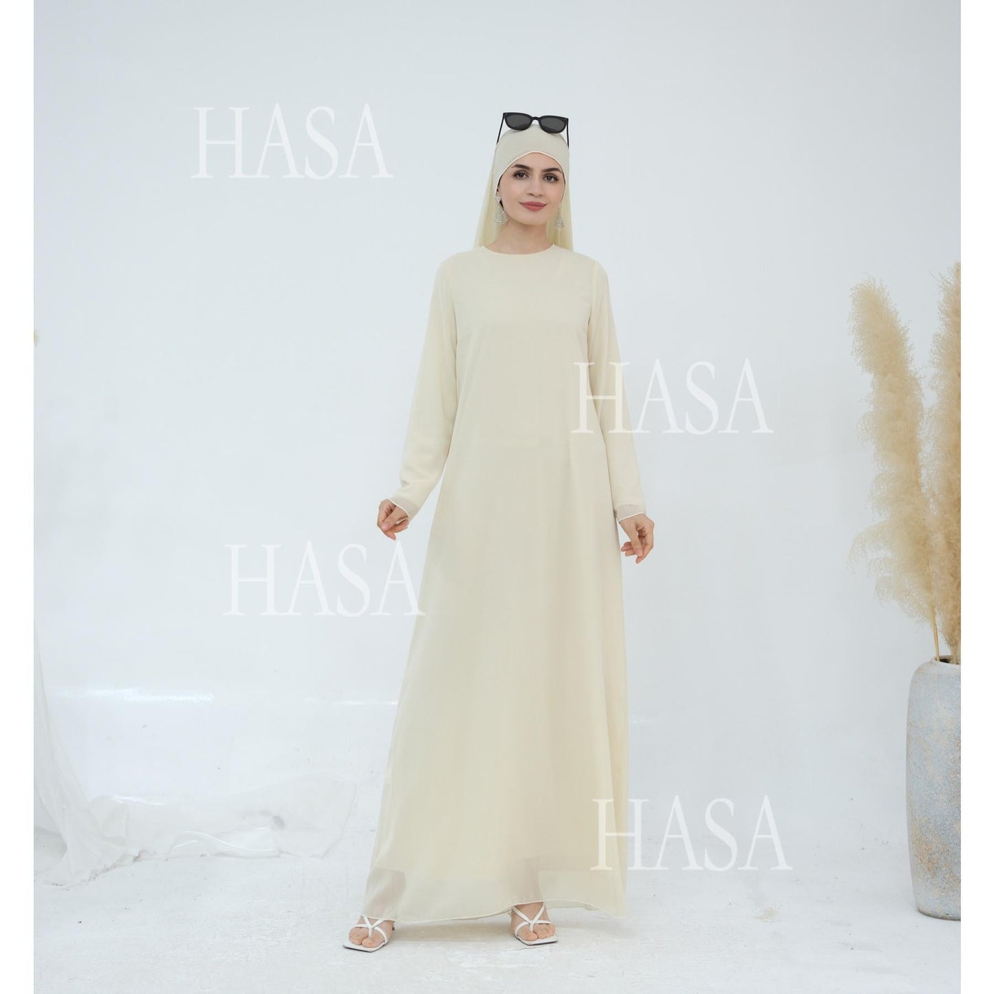 LUMAYA5880 Chiffon Texture Layered Design, A Two-way Dress Suitable for Both Daily and Formal Occasions