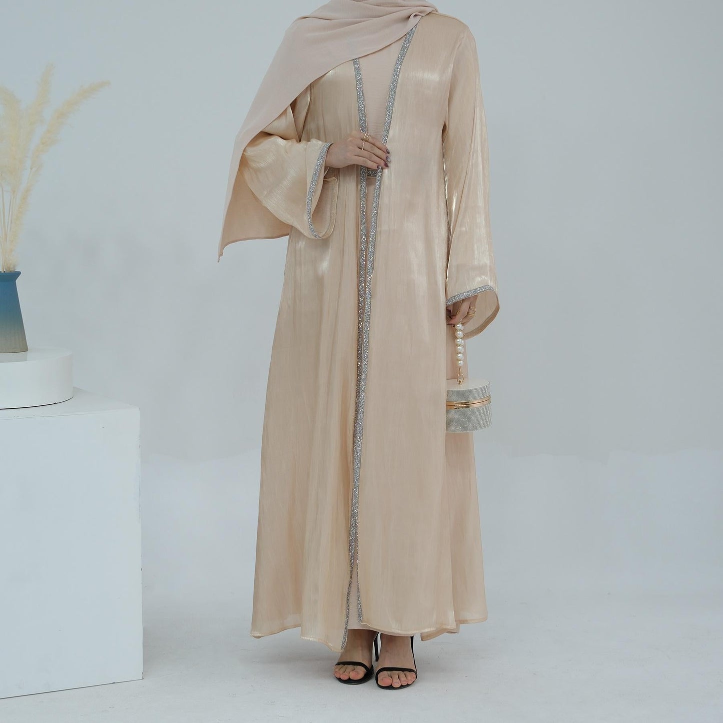 LUMAYA LM1184 2pcs Set Cardigan+Inner Dress