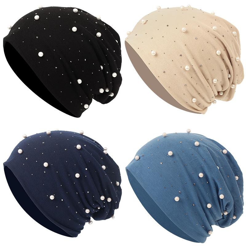 LUMAYA LM1092 Pearl Hot Diamond Pullover Cap