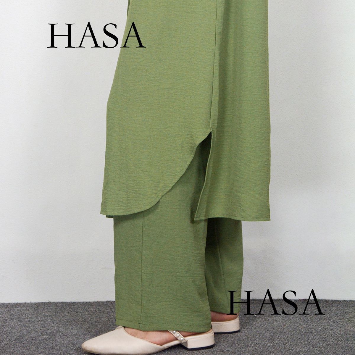 HAYA0628 HAYA  Crepe women's two-piece suit