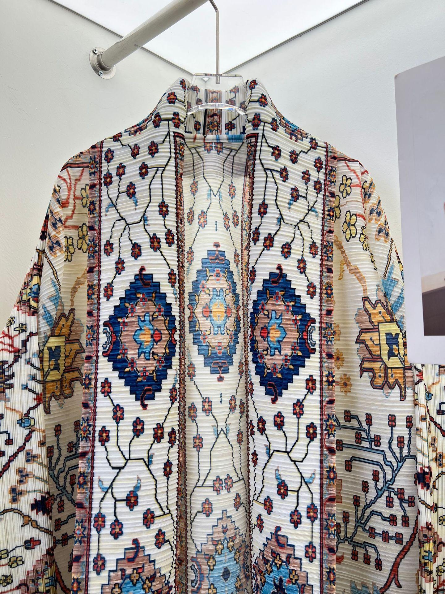 LUMAYA6720  White Abaya with Vibrant Multicolor Prints