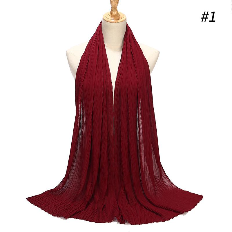 LUMAYA LM1137 Pearl Chiffon Baotou Scarf