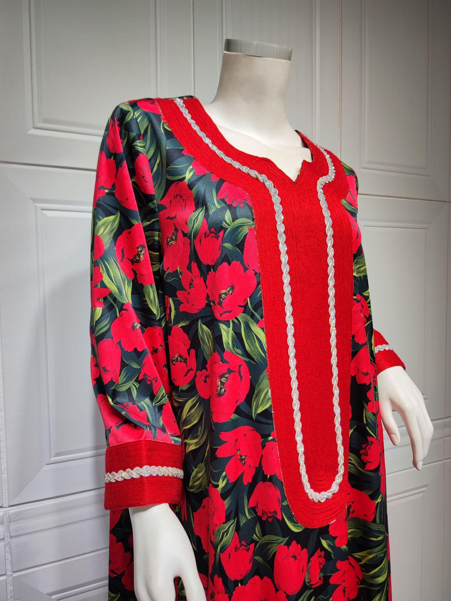 LUMAYA LUMAYA1072 Fashion New Product Hot Diamond Printed Dress