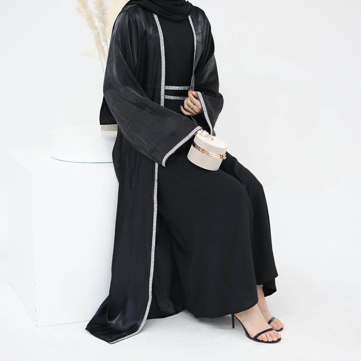 LUMAYA LM1184 2pcs Set Cardigan+Inner Dress