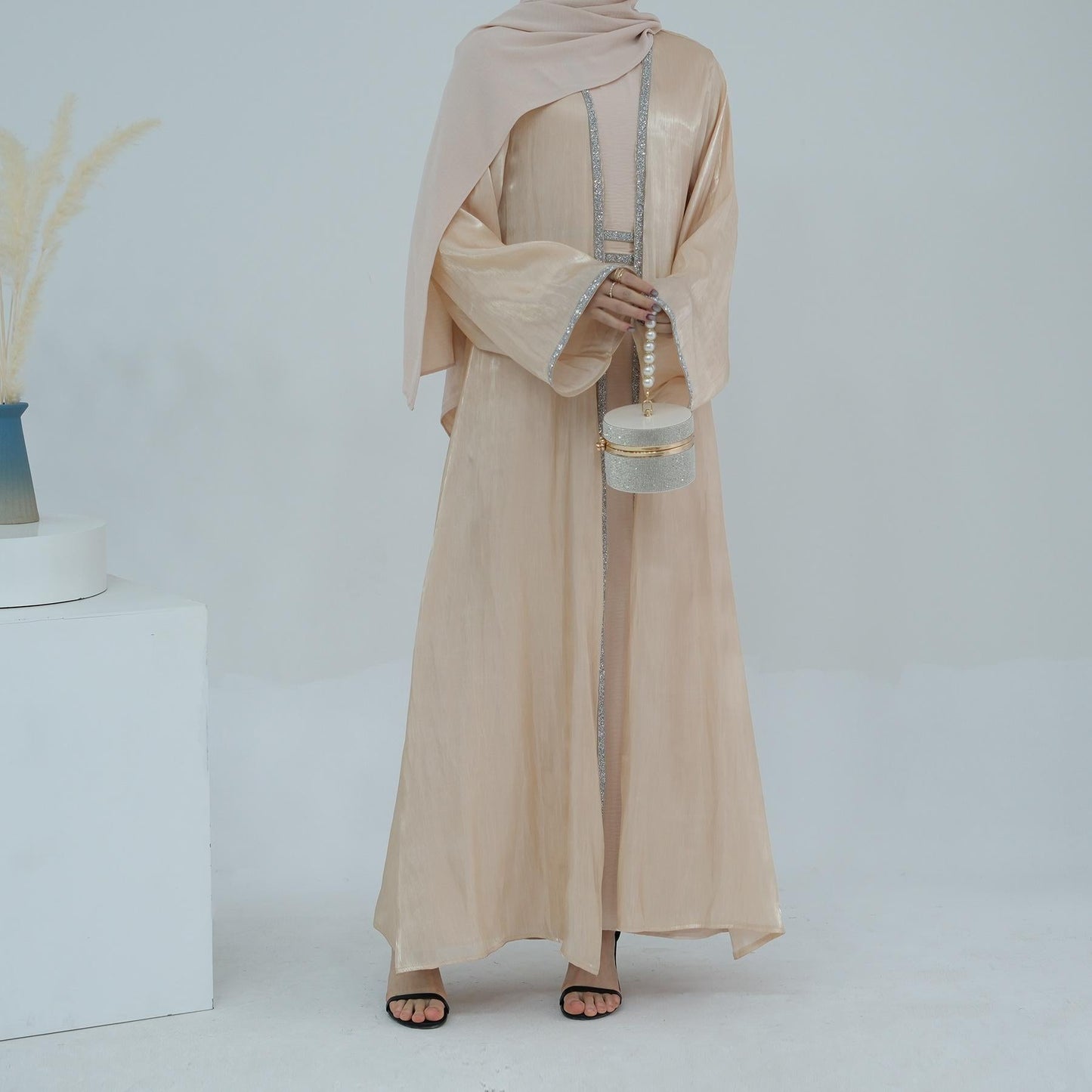 LUMAYA LM1184 2pcs Set Cardigan+Inner Dress